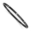 Stainless Steel Polished Black IP-plated with Cubic Zirconia Bangle Bracelet for Women