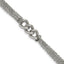 Stainless Steel Polished Oval Multi Chain with ext. Bracelet for Women