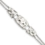 Stainless Steel Polished and Textured with ext. Bracelet for Women