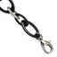 Stainless Steel Polished with Black Ceramic Open Link Bracelet