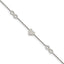 Stainless Steel Polished Heart and Infinity Bracelet with Extension for Women