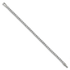 Stainless Steel Polished Cubic Zirconia Tennis Bracelet for Women