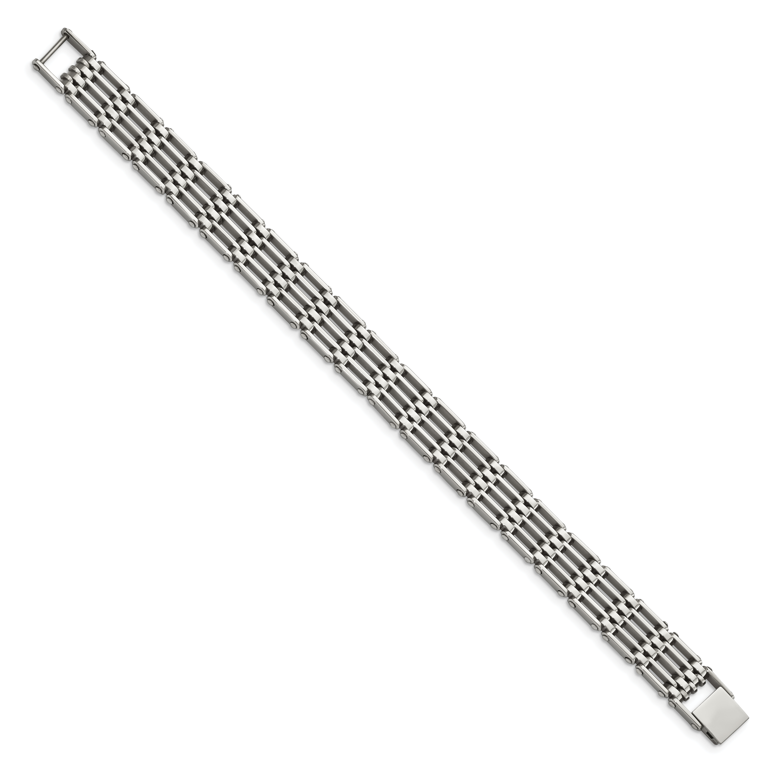 Stainless Steel Polished Link Bracelet for Men