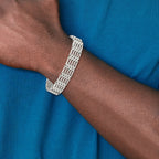 Stainless Steel Polished Link Bracelet for Men
