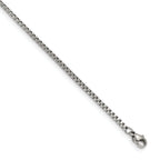 Stainless Steel Polished Box Chain with Removeable ID Plate Bracelet