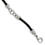 Stainless Steel Polished Black IP-plated Cable Bracelet for Men