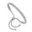 Stainless Steel Polished Preciosa Crystal Adjustable Bracelet for Women