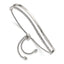 Stainless Steel Polished with Crystals Adjustable Bangle Bracelet for Women