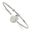 Stainless Steel Polished with Preciosa Crystal and Infinity Dangles Flexible Cuff Bangle Bracelet for Women