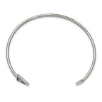 Stainless Steel Polished with Reconstructed Turquoise Triangle Bangle Bracelet for Women