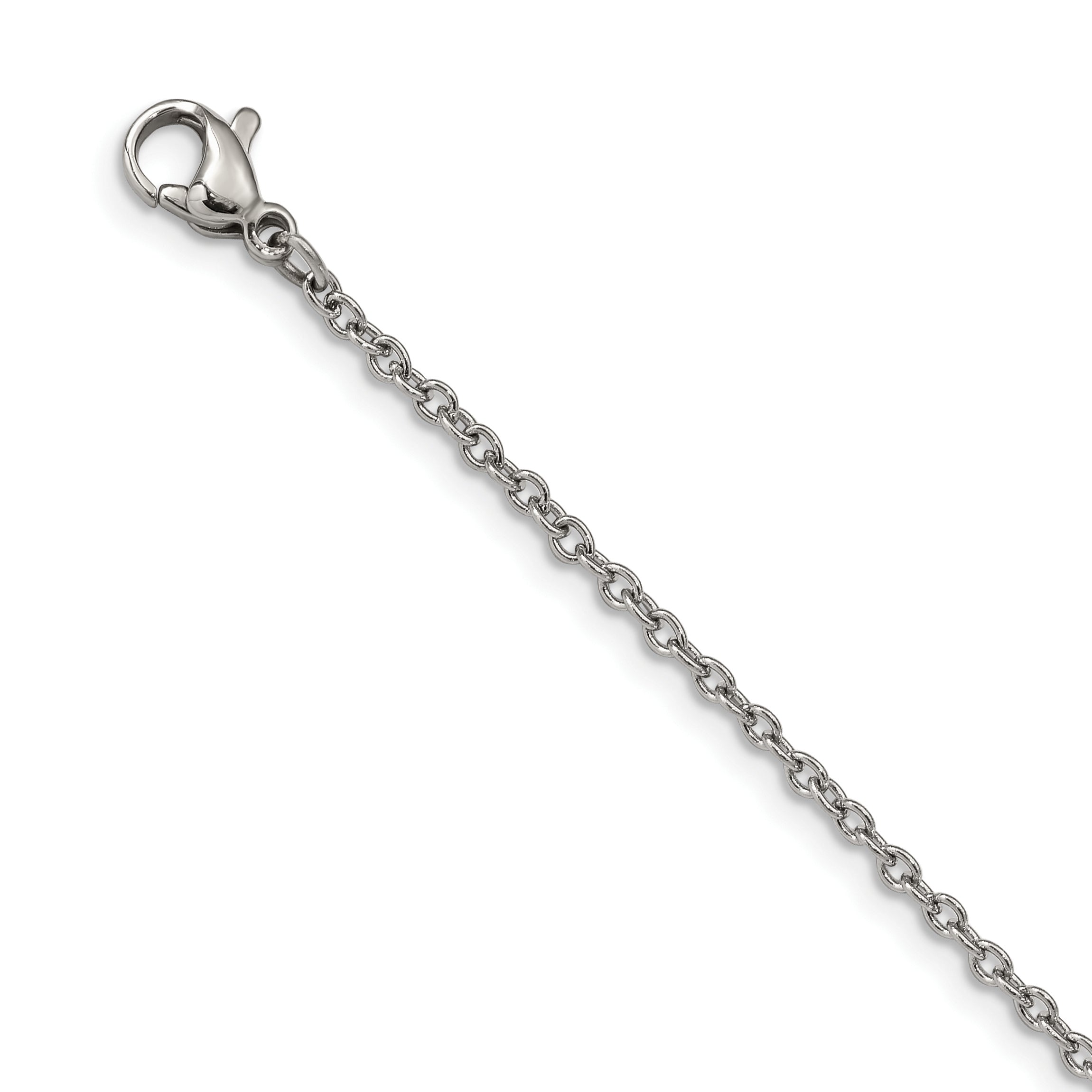 Stainless Steel Polished with Crystal with ext. Star Bracelet for Women