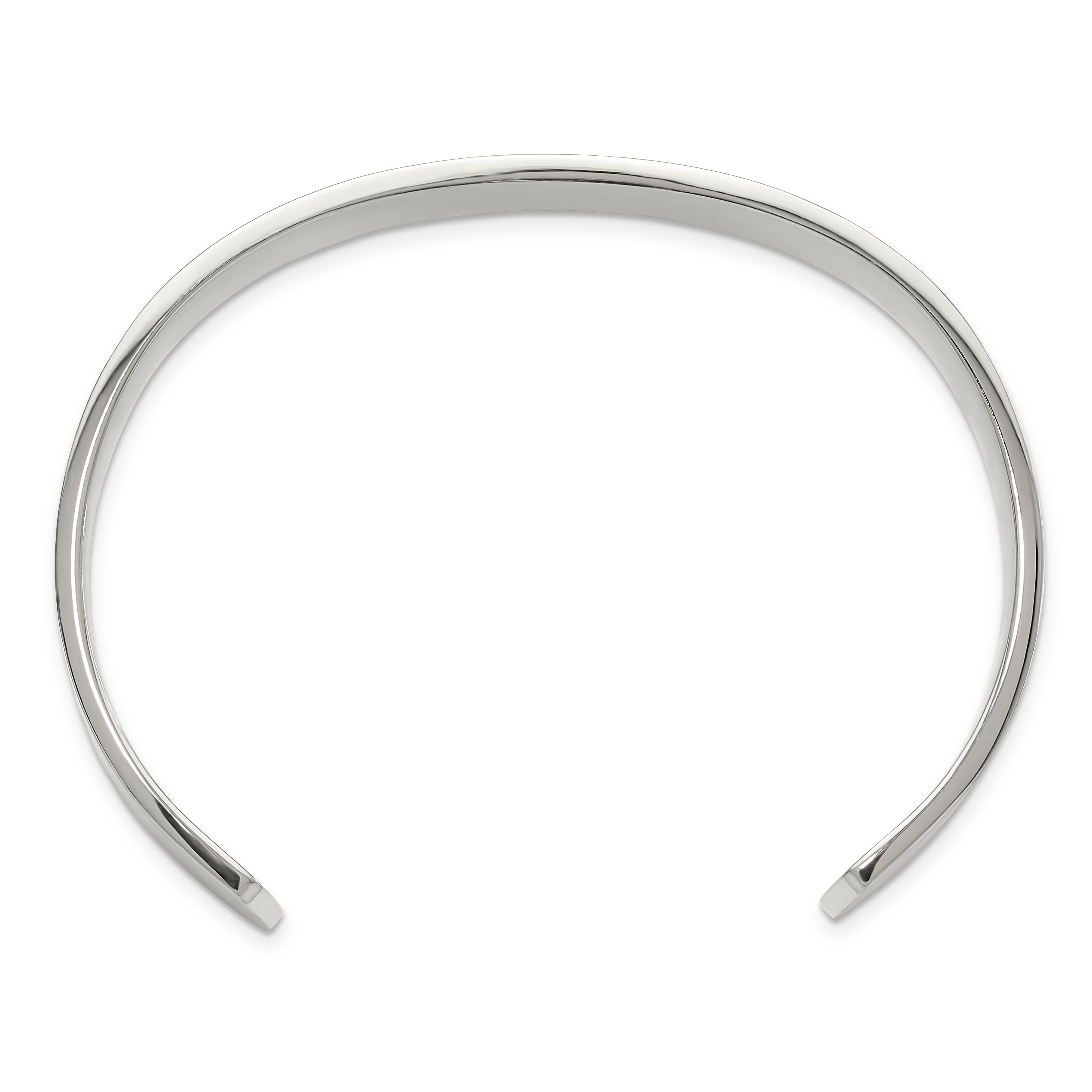 Stainless Steel Brushed 12mm Cuff Bangle Bracelet for Men