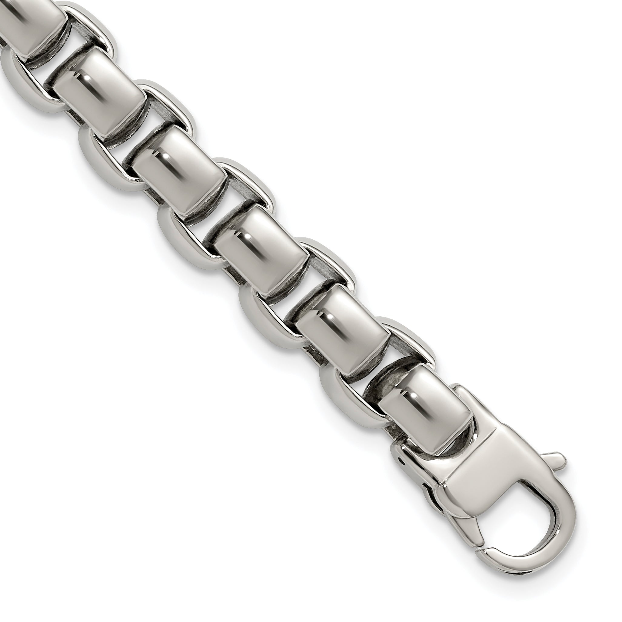 Stainless Steel Polished Square Link Bracelet for Men Main image