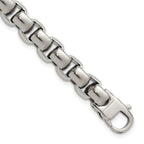 Stainless Steel Polished Square Link Bracelet for Men