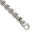 Stainless Steel Polished Square Link Bracelet for Men