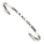 Stainless Steel Polished and Enameled with Crystal Love IS All You Need 3mm Cuff Bangle Bracelet for Women