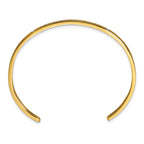 Stainless Steel Polished Rose IP-plated and Enameled with Crystal You Are Perfect Bangle Bracelet for Women