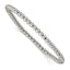 Stainless Steel Polished 4mm Beaded Stretch Bracelet