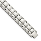 Stainless Steel Brushed and Polished Link Bracelet for Men