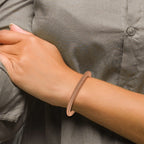 Stainless Steel Polished Rose Wire Bracelet
