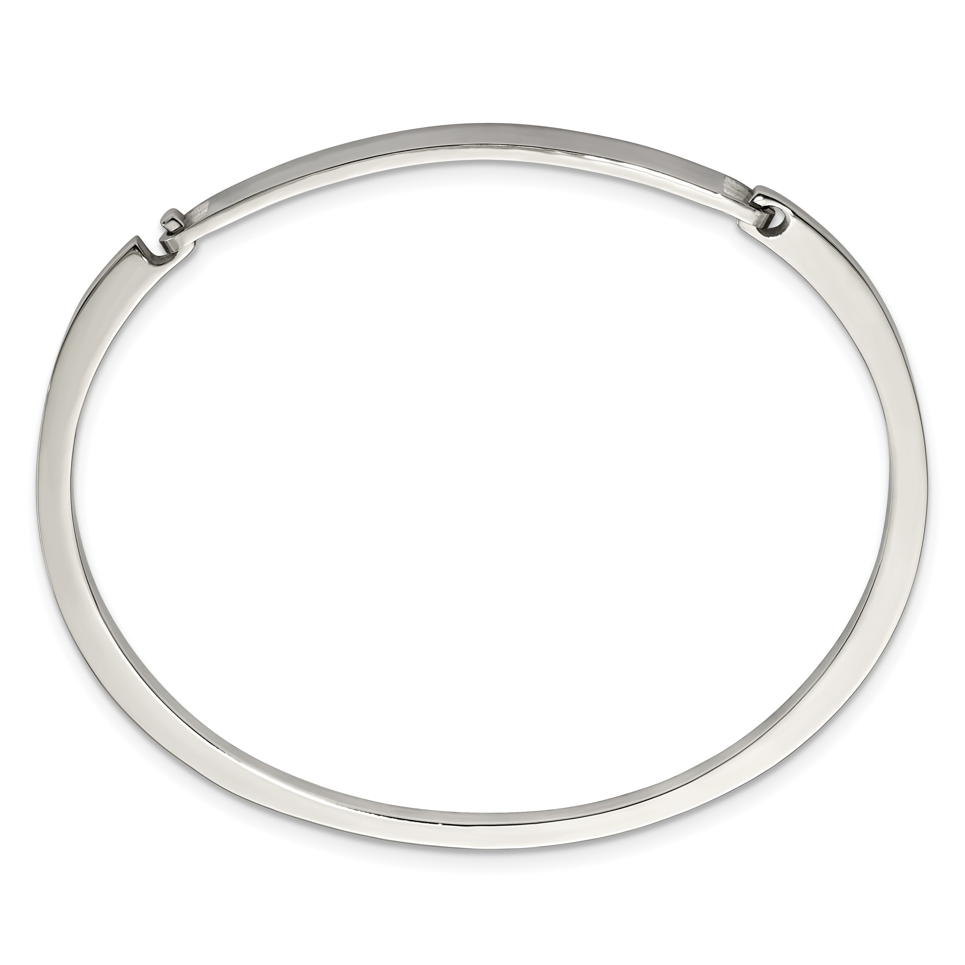Stainless Steel Polished 2mm ID Bangle Bracelet Secondary image