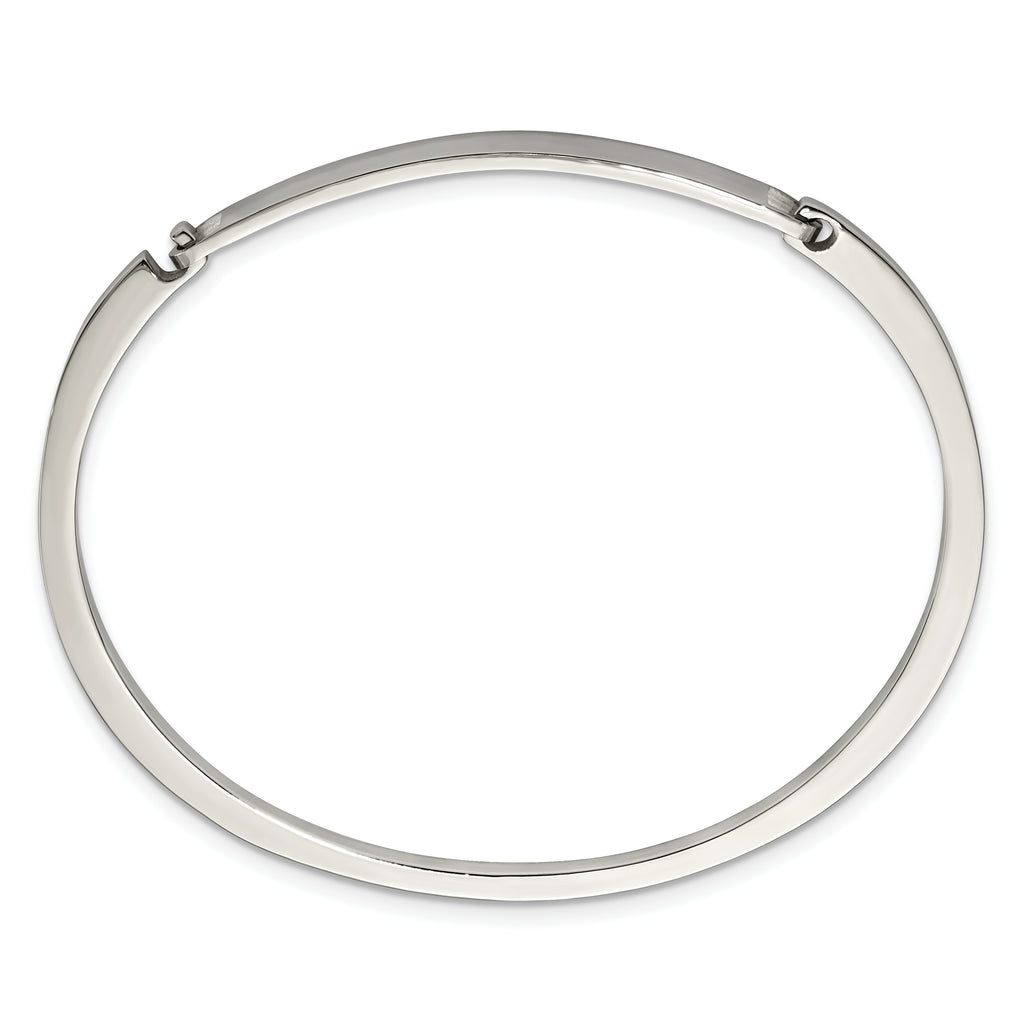 Stainless Steel Polished 2mm ID Bangle Bracelet
