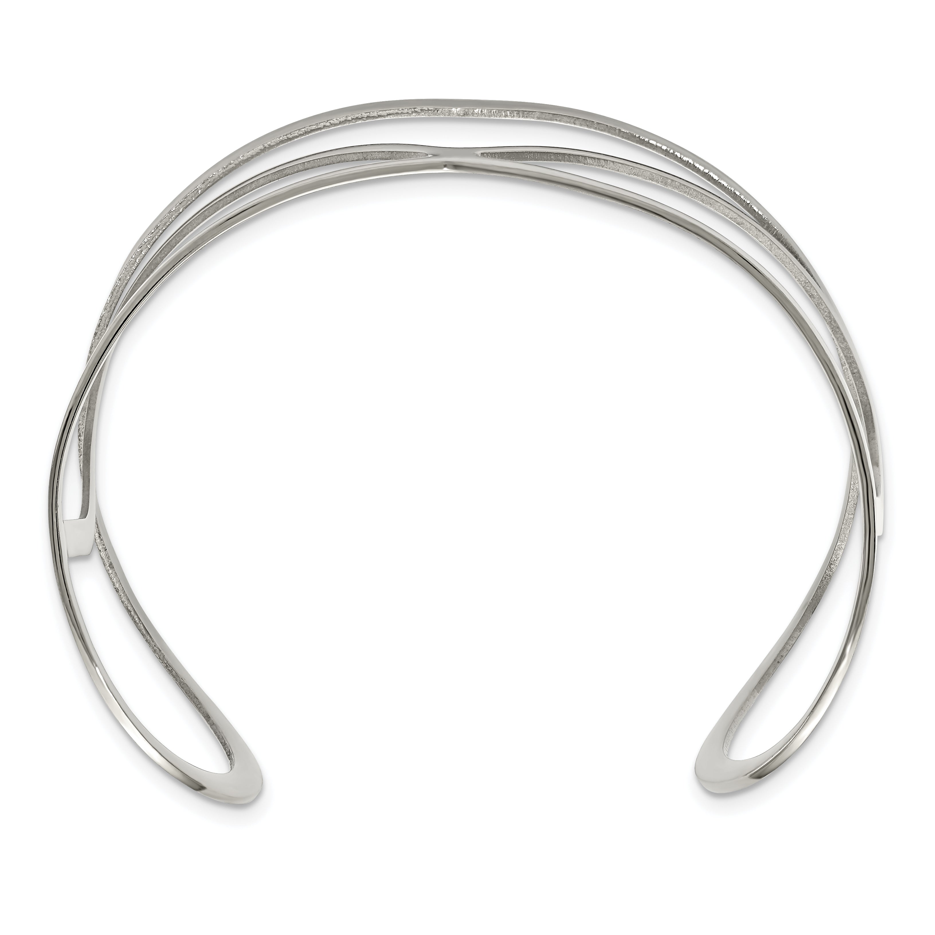 Stainless Steel Polished Cuff Bangle Bracelet for Women Secondary image