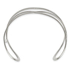 Stainless Steel Polished Cuff Bangle Bracelet for Women