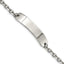 Stainless Steel Polished Cable Chain ID Bracelet