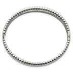 Stainless Steel Polished 9.25mm Hinged Bangle Bracelet for Women