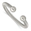 Stainless Steel Polished 7.3mm Cuff Bangle Bracelet for Women