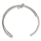 Stainless Steel Polished Knot Cuff Bangle Bracelet for Women
