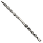 Stainless Steel Polished ID Bracelet for Men