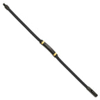 Black & Yellow IP Leather ID Bracelet in Stainless Steel, 6mm, 8.5 in - Sophia Jewelers