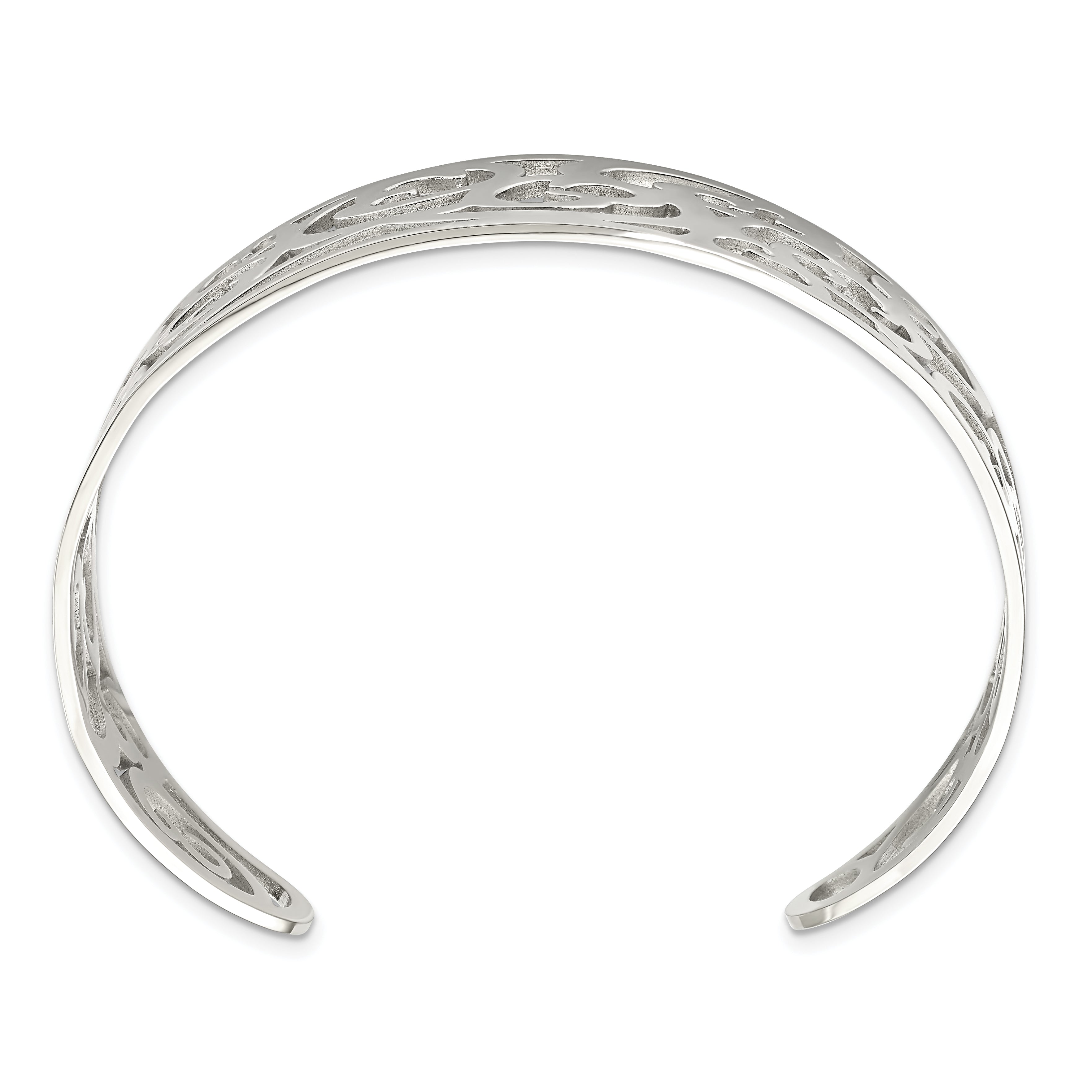 Stainless Steel Polished Fancy Cuff Bracelet for Women Secondary image