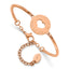 "Love You to the Moon & Back" Bracelet in Rose Stainless, 2.5mm × 6.5" - Sophia Jewelers