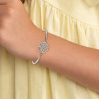 Chisel Stainless Steel Polished Tree with extension Bangle Bracelet for Women - Sophia Jewelers