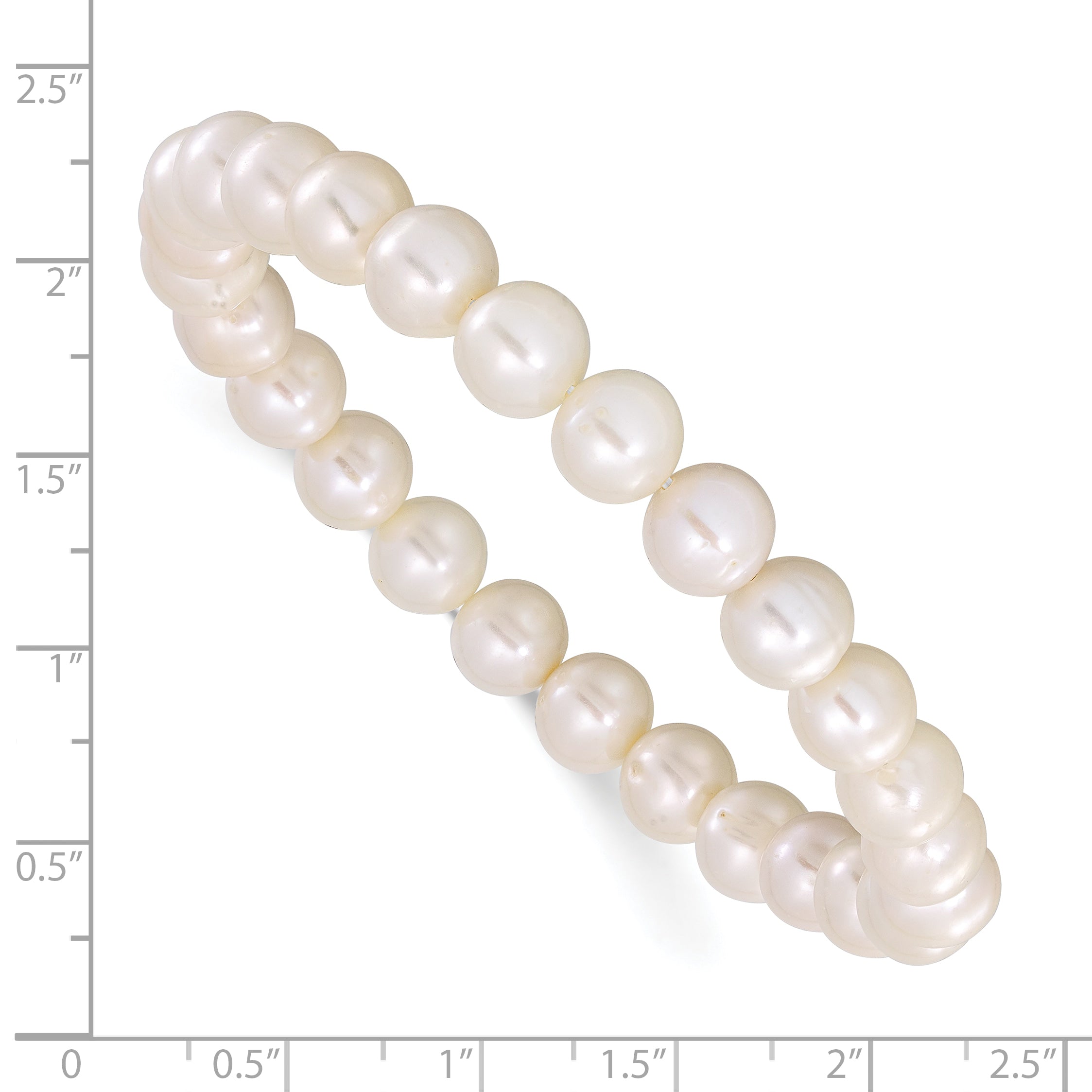 Freshwater Cultured Pearl Stainless Steel Bracelet 8mm