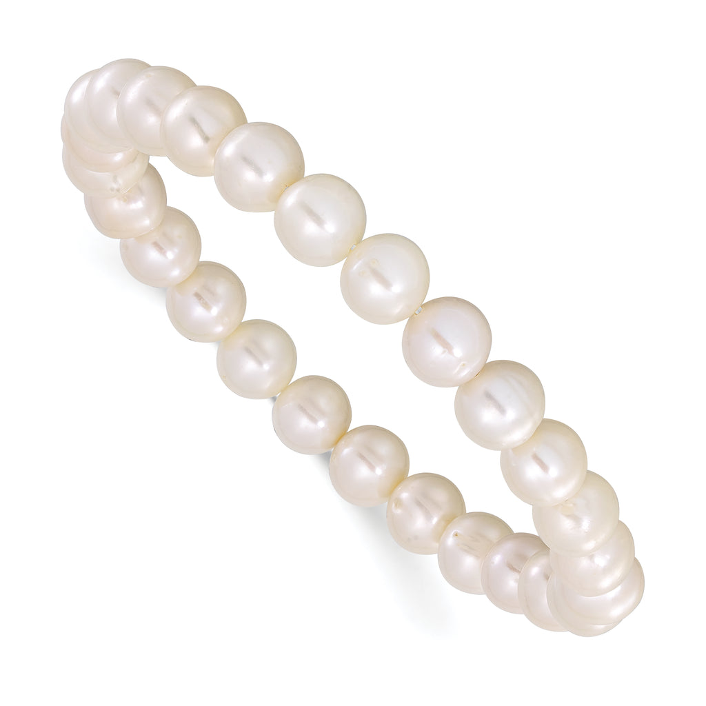 Freshwater Cultured Pearl Stainless Steel Bracelet 8mm
