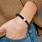 Freshwater Cultured Pearl Stainless Steel Bracelet 8mm 8in