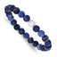 Stainless Steel Beaded Bracelet, 8 in