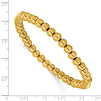 Men's Polished Gold-Tone Stainless Steel Bracelet 6mm
