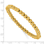 Men's Polished Gold-Tone Stainless Steel Bracelet 6mm 8.25in