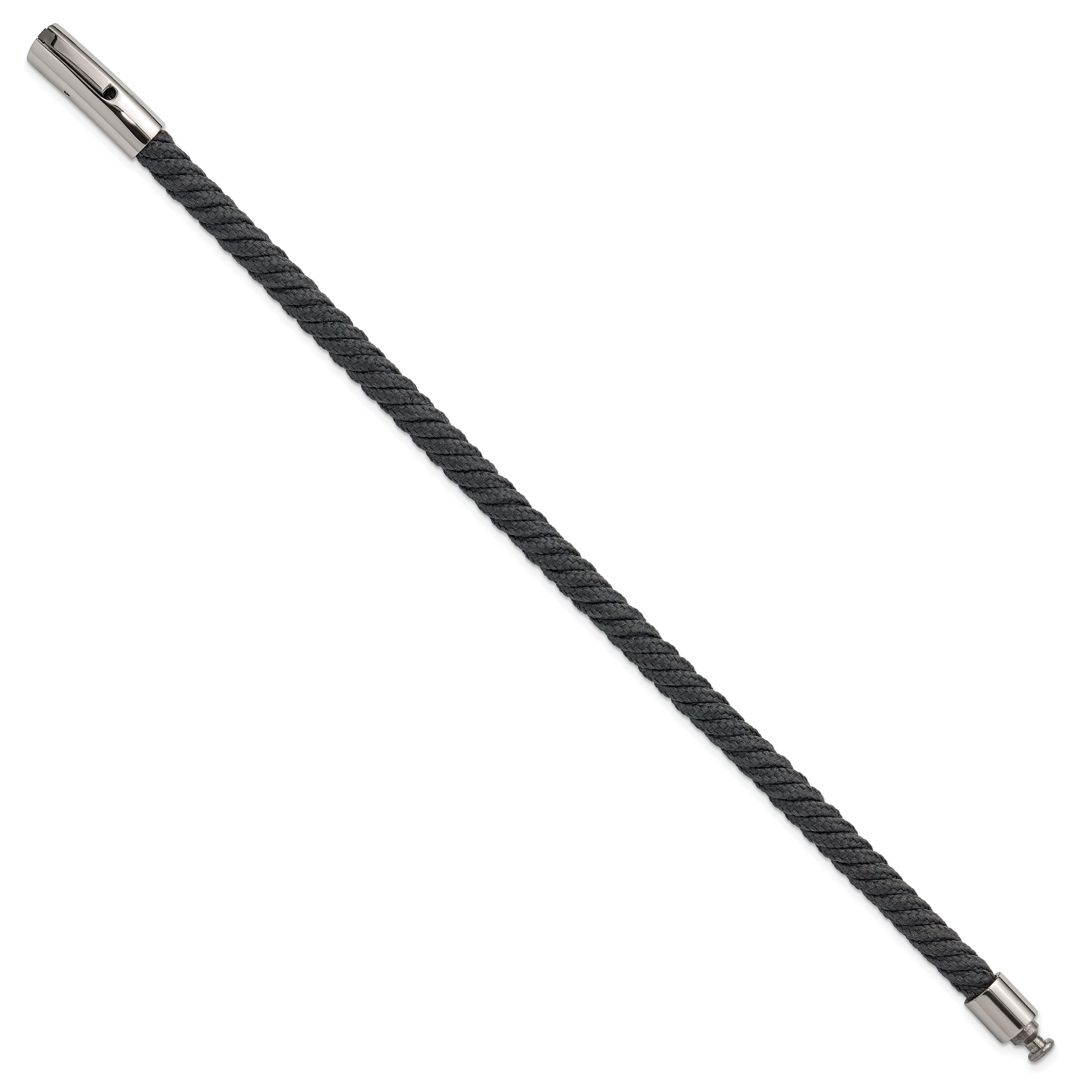 Men's Polished Stainless Steel Bracelet 5mm Secondary image