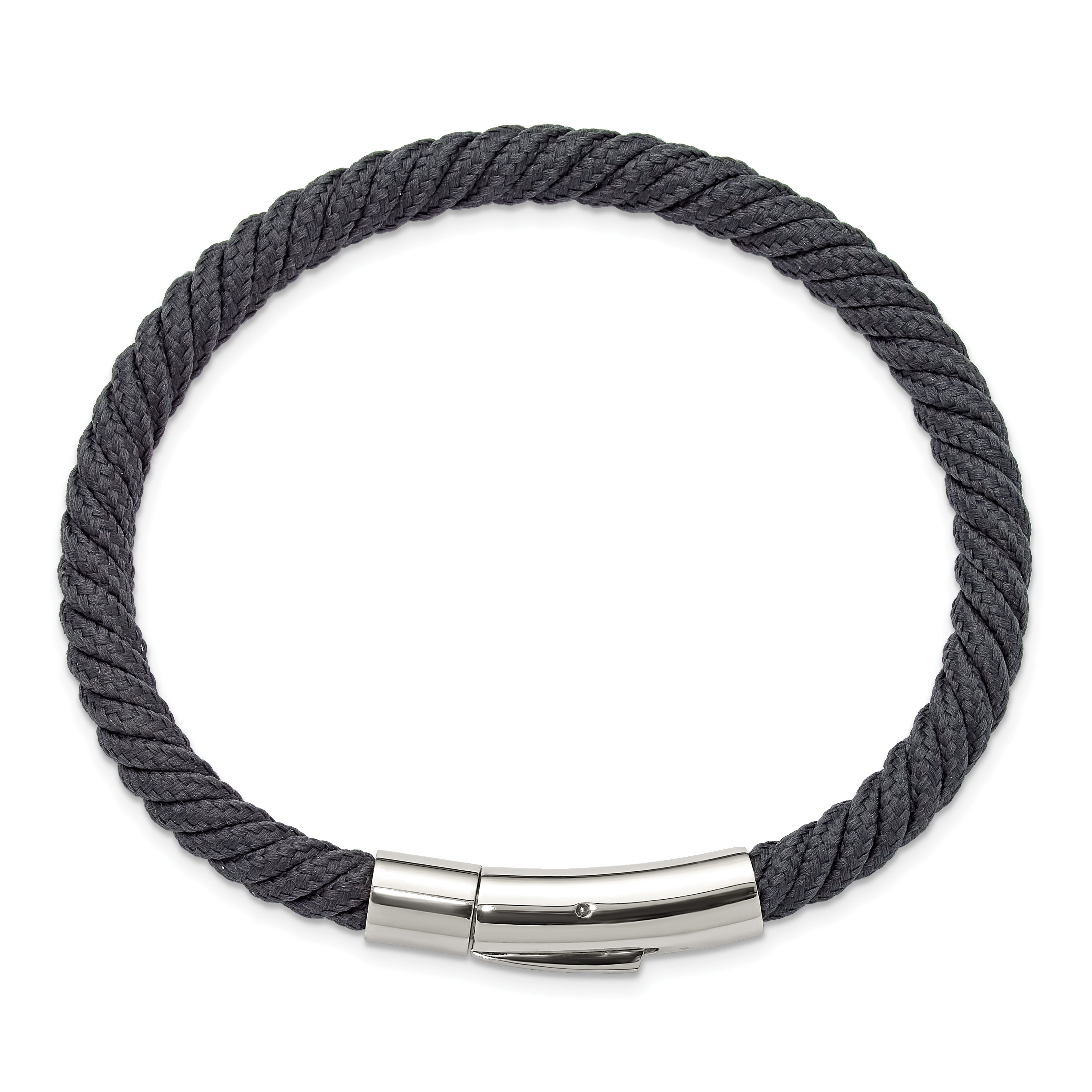 Men's Polished Stainless Steel Bracelet 5mm