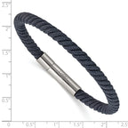 Men's Polished Stainless Steel Bracelet 5mm