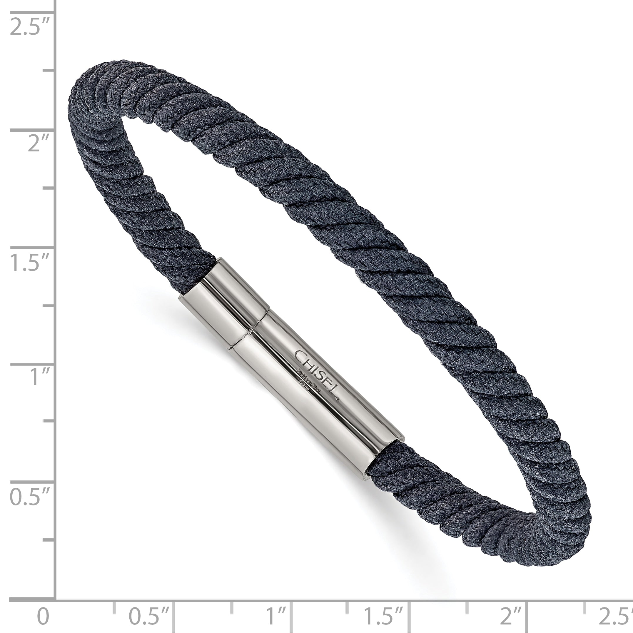 Men's Polished Stainless Steel Bracelet 5mm