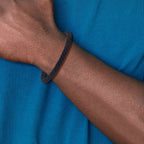 Men's Polished Stainless Steel Bracelet 5mm 8in
