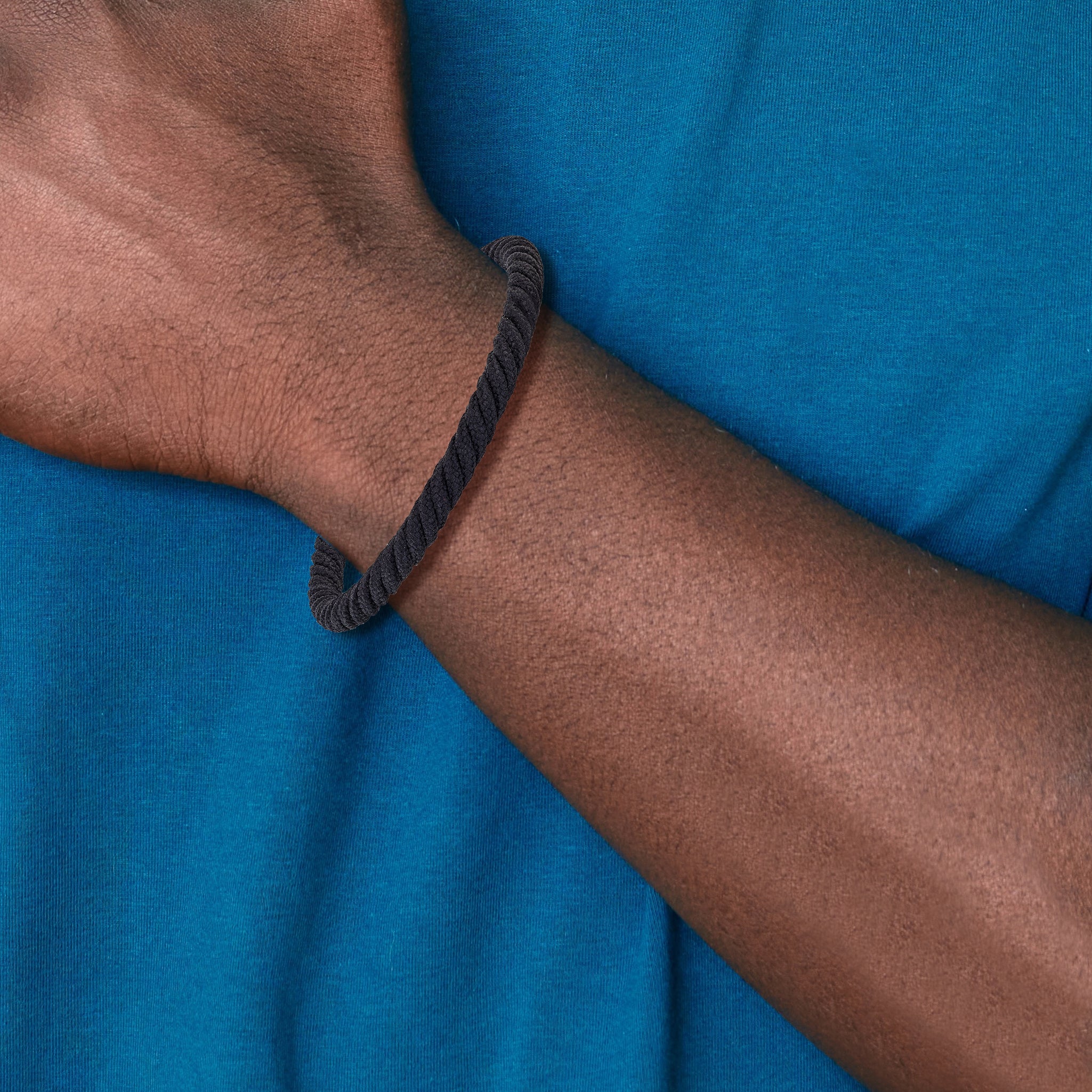 Men's Polished Stainless Steel Bracelet 5mm 8in