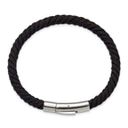 Men's Polished Stainless Steel Bracelet 5mm 8in
